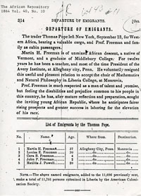 Depature of Immigrants